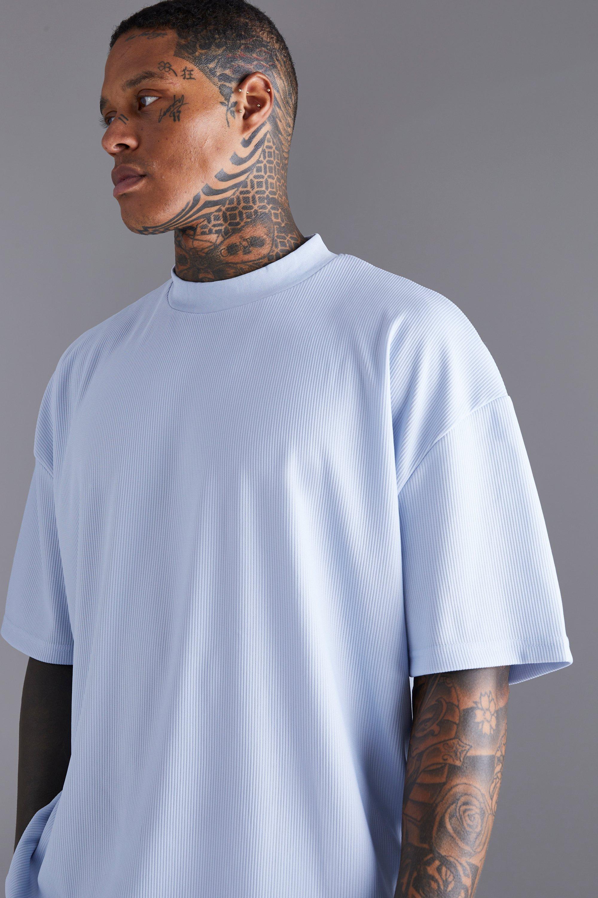 T shirt best sale cotelé homme